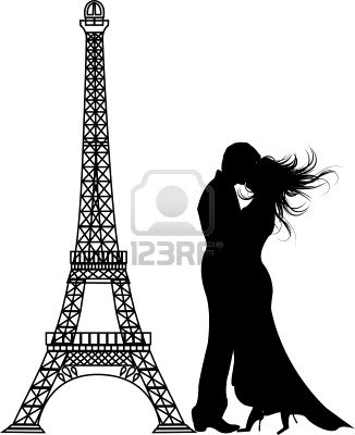 8811340-the-vector-romance-paris-silhouette